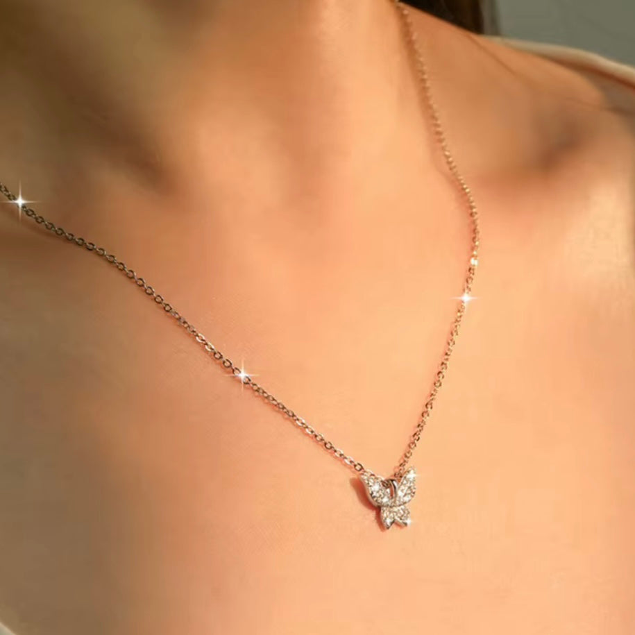Butterfly pendant necklace