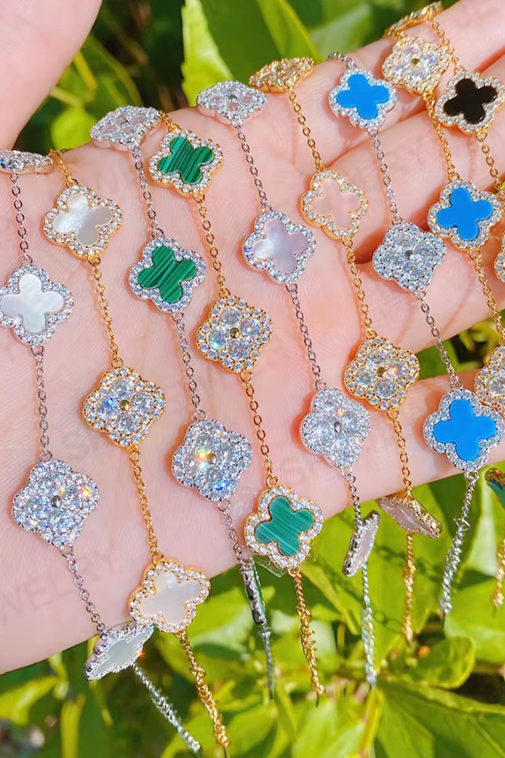 Van cleef inspired clover bracelet