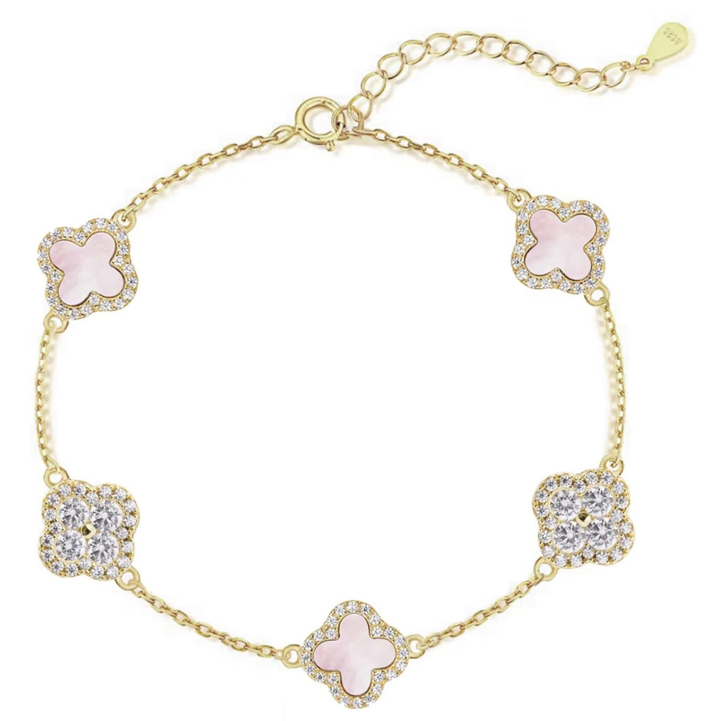 Van cleef inspired clover bracelet