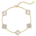 Van cleef inspired clover bracelet