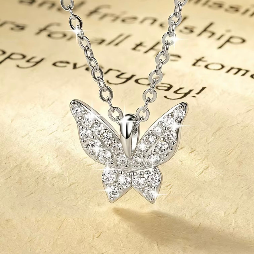 Butterfly pendant necklace