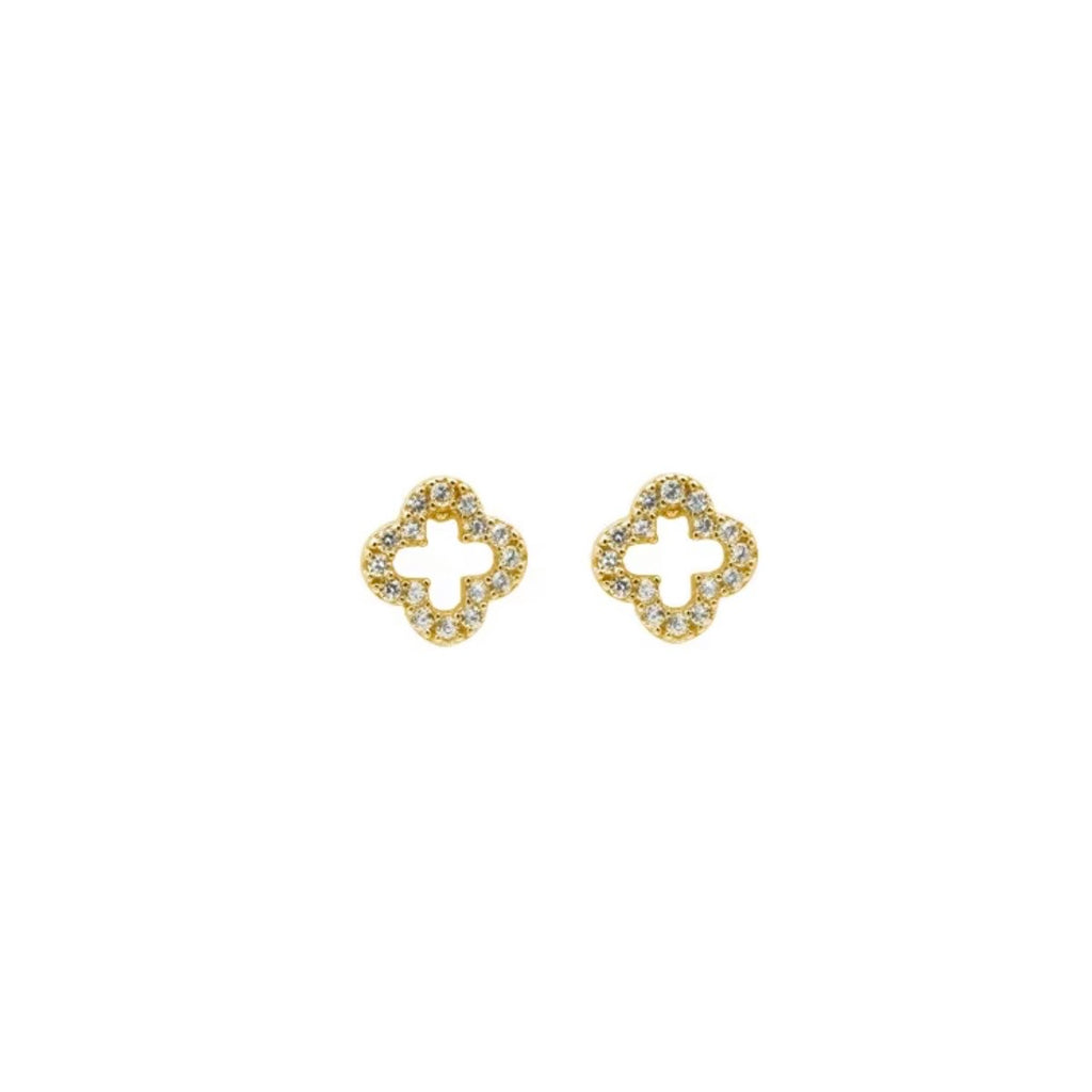 Dainty clover earrings